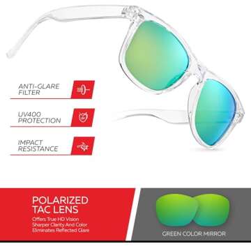 Retro Rewind Polarized UV Protection Sunglasses for Everyone