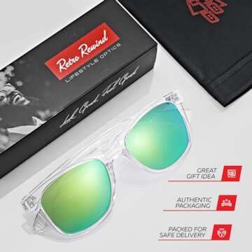 Retro Rewind Polarized UV Protection Sunglasses for Everyone