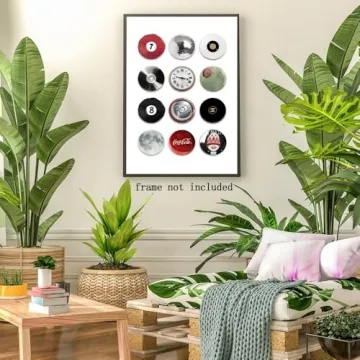 Vintage Trendy 8 Ball Poster Funky Wall Art Pictures