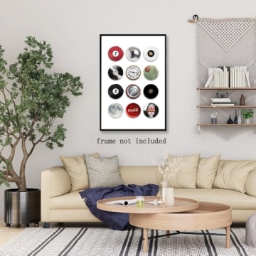 Vintage Trendy 8 Ball Poster Funky Wall Art Pictures