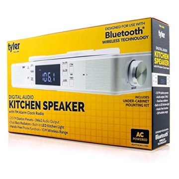 Tyler Bluetooth Kitchen Radio with FM Digital Clock LED