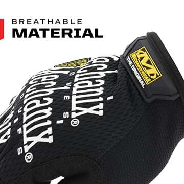 Mechanix Wear: The Original Work Glove with Secure Fit, Synthetic Leather Performance Gloves for Multi-Purpose Use, Durable, Touchscreen Capable Safety Gloves for Men (Black, X-Large)