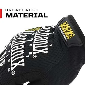 Mechanix Wear: The Original Work Glove with Secure Fit, Synthetic Leather Performance Gloves for Multi-Purpose Use, Durable, Touchscreen Capable Safety Gloves for Men (Black, X-Large)