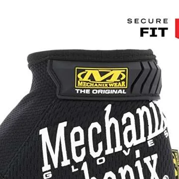 Mechanix Wear: The Original Work Glove with Secure Fit, Synthetic Leather Performance Gloves for Multi-Purpose Use, Durable, Touchscreen Capable Safety Gloves for Men (Black, X-Large)