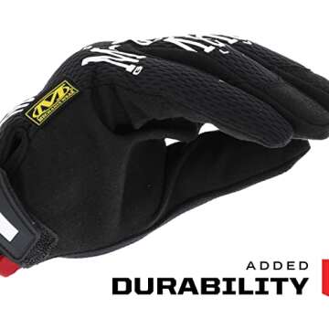 Mechanix Wear: The Original Work Glove with Secure Fit, Synthetic Leather Performance Gloves for Multi-Purpose Use, Durable, Touchscreen Capable Safety Gloves for Men (Black, X-Large)