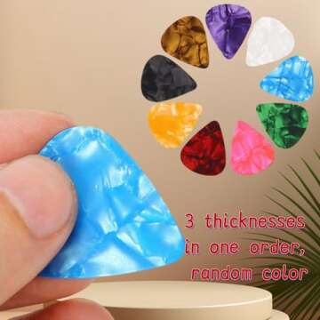 Aolfior 21 Packs Guitar Picks - Ideal for All Musicians