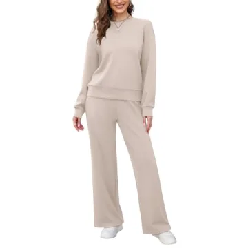 Saloogoe Women's 2 Piece Lounge Outfit Sets