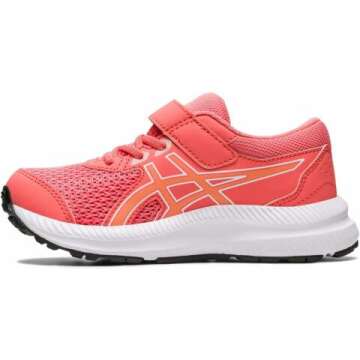 ASICS Kid's Contend 8 Pre-School Running Shoes for Comfort & Support