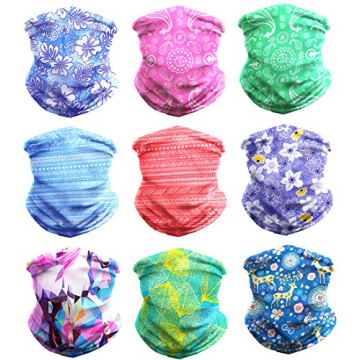 KALILY 12pcs/9pcs/6pcs Headband Bandana - Face Mask Headwear Neck Gaiter Shield Scarf