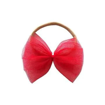 Baby Girl Tulle Tutu Dress Toddler Girls Birthday Party Dress Princess Outfit Little Girl Tulle Skirt (18M, 005 Red)