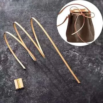 SMART DK Vachetta Drawstring for Noe Bucket Bag,Noe NM,Noe BB,GM,Backpack (Beige) Small