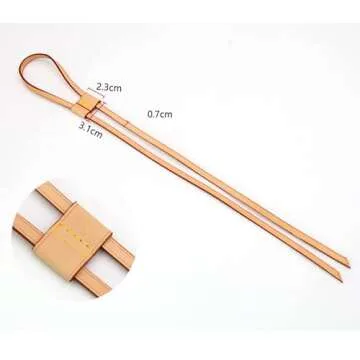 SMART DK Vachetta Drawstring for Noe Bucket Bag,Noe NM,Noe BB,GM,Backpack (Beige) Small