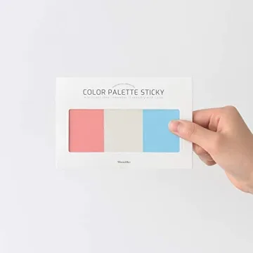 Vibrant Monolike Color Palette Sticky Notes Set for Organization