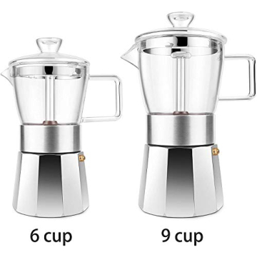 Geesta Premium 9-Cup Moka Pot for Coffee Lovers