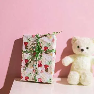 Naidiler 265 Ft Leaf Ribbon, Artificial Vines Leaves String Trim Ribbon Wild Jungle Botanical Greenery for Baby Shower Party Wedding Home Wreaths & DIY Craft