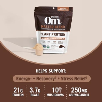 OM Mushroom Superfood Chocolate Protein Powder 19.26oz