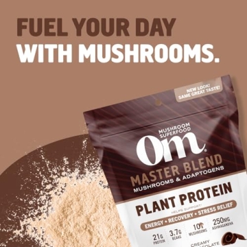 OM Mushroom Superfood Chocolate Protein Powder 19.26oz