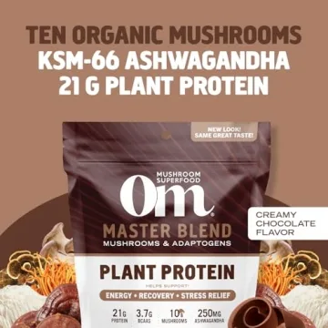 OM Mushroom Superfood Chocolate Protein Powder 19.26oz