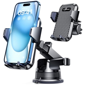 VANMASS 2025 Upgrade Super Suction Cup Car Phone Holders - Universal Fit for All Phones