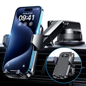 VANMASS Car Phone Holder with Super Suction Cup for All Cars
