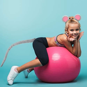 WILLBOND Large Mouse Ears Headband and Tail for All Ages