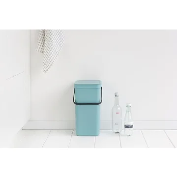 Brabantia Mint Recycling Can for Kitchen & Small Spaces