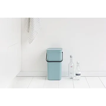 Brabantia Mint Recycling Can for Kitchen & Small Spaces