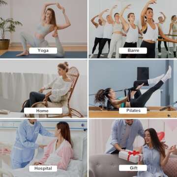 Grip Pilates Socks for Women, Yoga Slouch Socks with Grip for Barre Workout Hospital Long Scrunch Slipper Socks