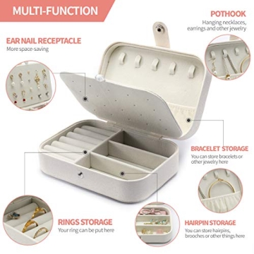 Compact DerBlue Travel Jewelry Case for Stylish Organization