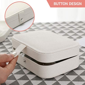 Compact DerBlue Travel Jewelry Case for Stylish Organization