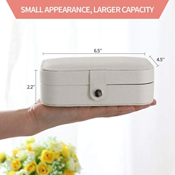 Compact DerBlue Travel Jewelry Case for Stylish Organization