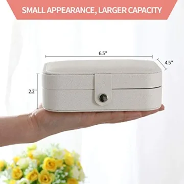 Compact DerBlue Travel Jewelry Case for Stylish Organization