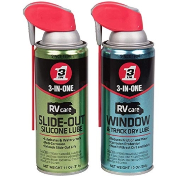 3-IN-ONE RVcare Slide-Out Silicone, 11 oz. and Window & Track Dry Lube Set