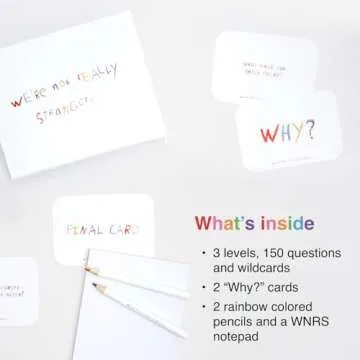 WE'RE NOT REALLY STRANGERS Kids Edition Card Game - 150 Conversation Cards for Kids, Adults,Teens,Couples & Strangers – Fun Family Party Time for Game Night or Kid’s Parties,Ages 5+,2-6 Players