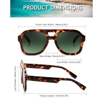 FEISEDY Vintage Pilot Sunglasses for Trendy Style and Comfort