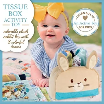 Kids Preferred Peter Rabbit Tissue Box Sensory Toy for Infants