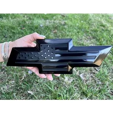 Black American Flag Emblem Overlay for 2016-2019 Silverado