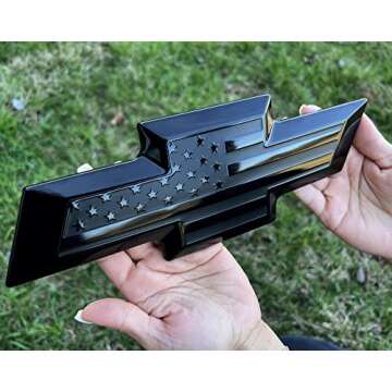 Black American Flag Emblem Overlay for 2016-2019 Silverado