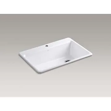 Kohler Riverby 33" Top-Mount Cast Iron Sink with Accessories