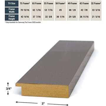 Deco TV Frames for Samsung The Frame TV - Stylish Upgrade