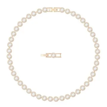 Swarovski Una Angelic Choker Necklace - Clear Crystals & Rose-Gold Finish