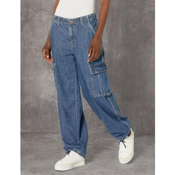 Levi's Women's '94 Baggy Cargo Jeans in I'm Never Wrong Stone