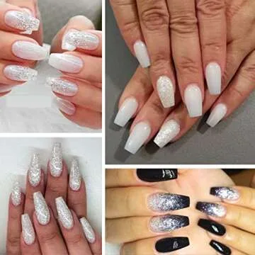 MEYSPRING Dazzling Diamond - White Glitter Mica Powder - Resin Glitter - White Mica Powder for Epoxy Resin - Resin Color - Mica Powder for Lip Gloss - Glitter for Candle Making - Glitter Powder