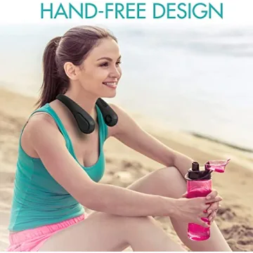 Cool Bladeless Neck Fan with 5000mAh Battery