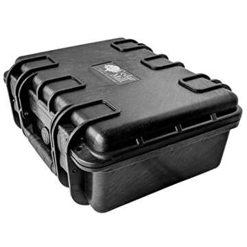 Cedar Mill Fine Firearms 4 Pistol & PDW Gun Carry Case Pick and Pluck Foam Personal Handgun 9mm Military Army Defense Weapons Air Travel Range Transport