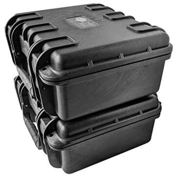 Cedar Mill Fine Firearms 4 Pistol & PDW Gun Carry Case Pick and Pluck Foam Personal Handgun 9mm Military Army Defense Weapons Air Travel Range Transport