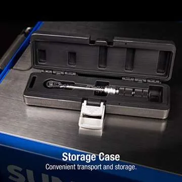 SUNEX TOOLS 11050, 1/4" Drive, 60T Torque Wrench, 10 To 50 in-lb, 60 Tooth Ratcheting Mechanism, Accurate To 3% Clockwise & 6% Counterclockwise, Audible Click, Heat Treated Tube, Aluminum Handle