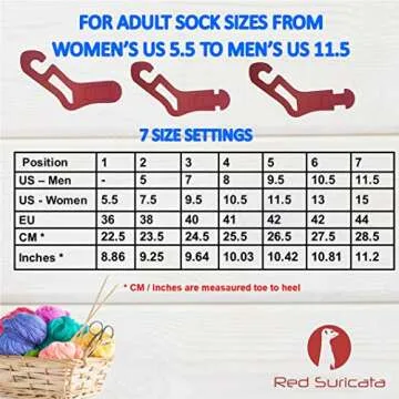 Adjustable Sock Blockers by Red Suricata for Perfect Knitting