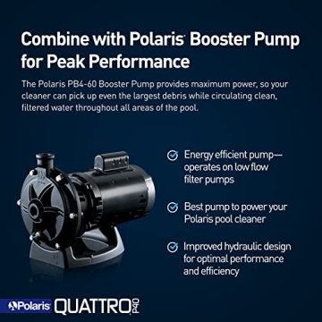 Polaris Quattro P40 Pool Cleaner with Dual Filtration