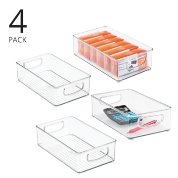 Small Plastic Office Storage Bins for Clutter-Free Organization